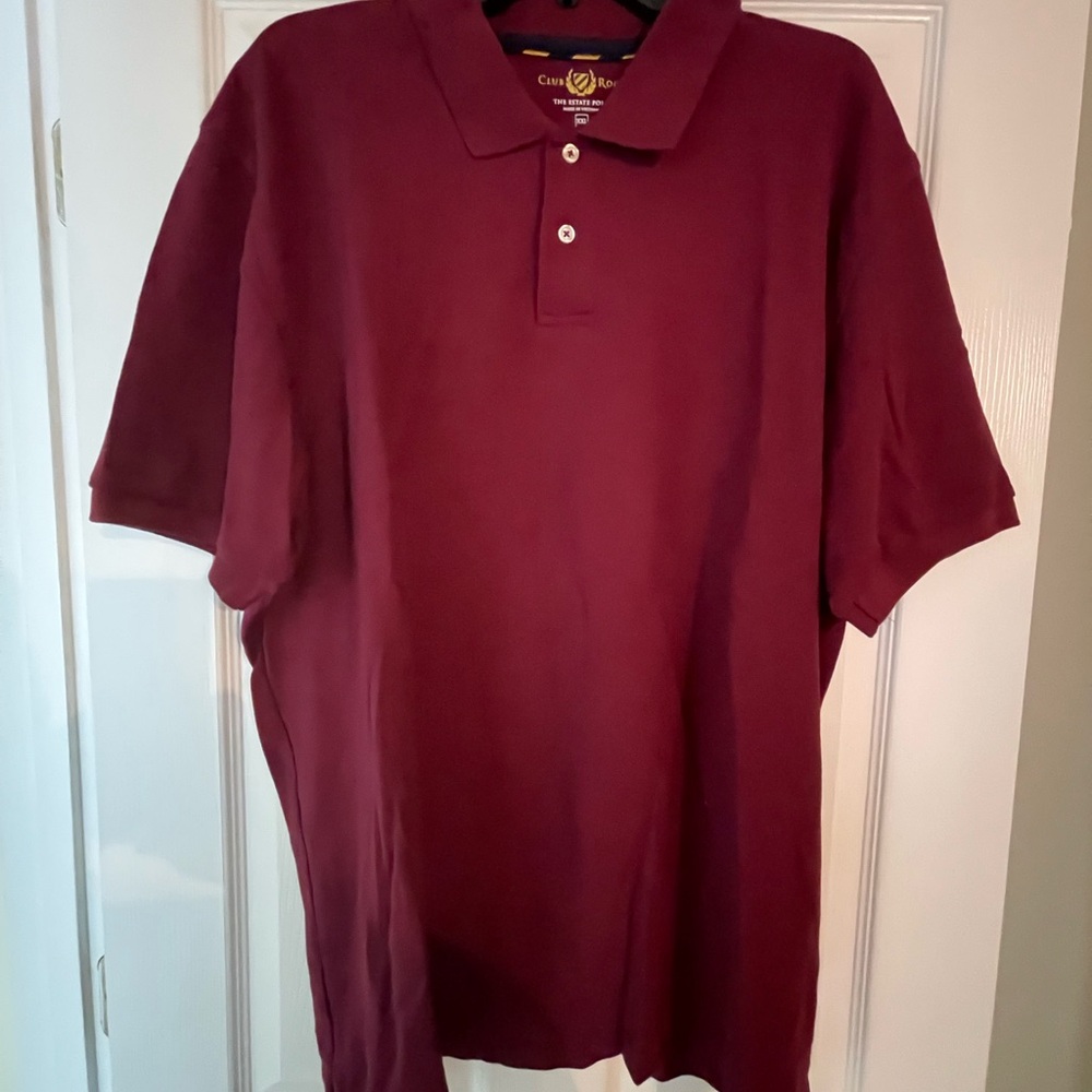 Club Room Burgundy Shirt Classic Style